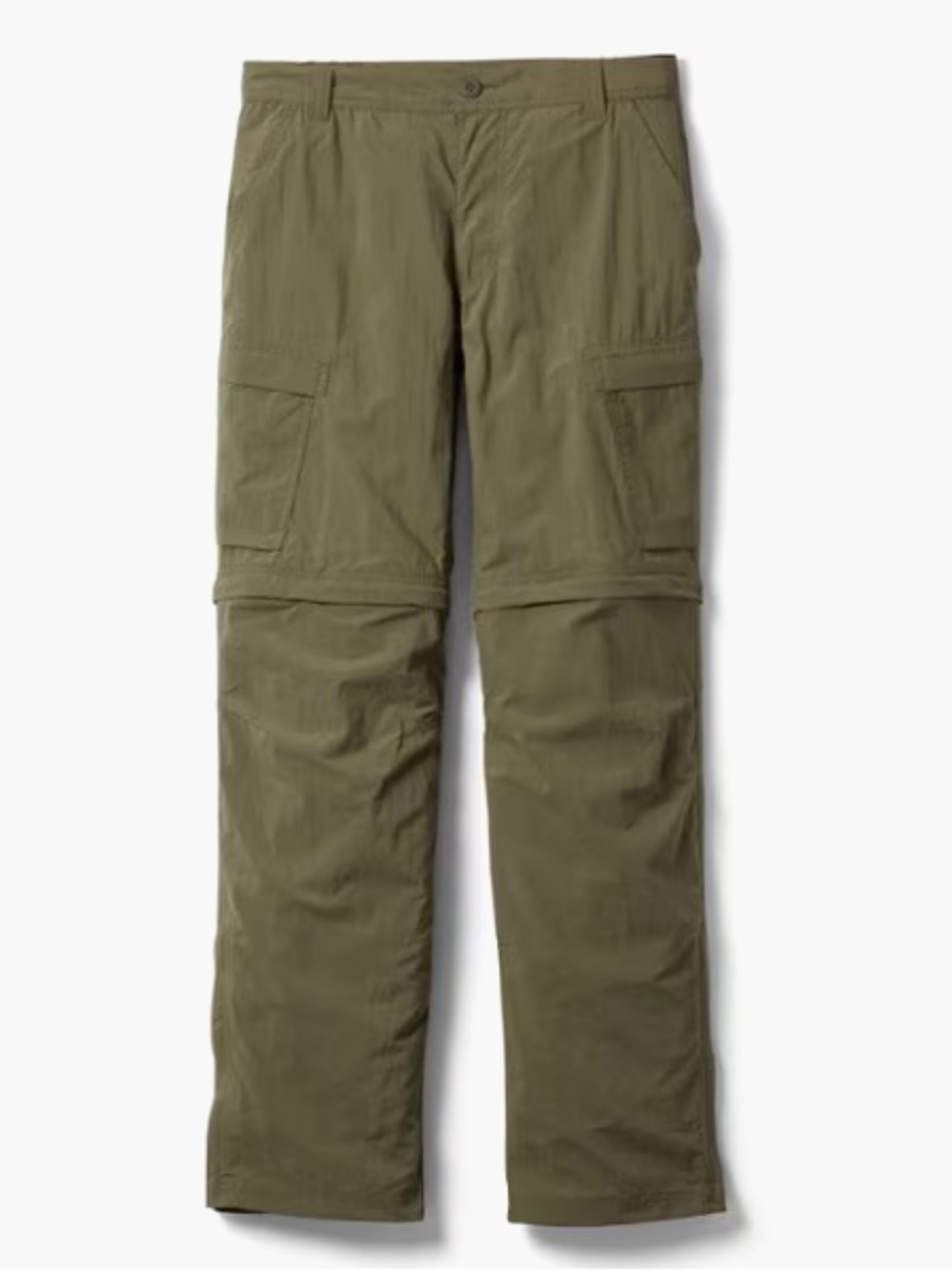 REI Men’s 42W x 30L Olive Green Convertable Pants/Shorts Cargo Outdoor Hiking